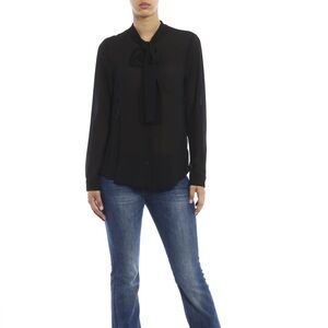 Michael Kors Georgette Tie-Neck Blouse